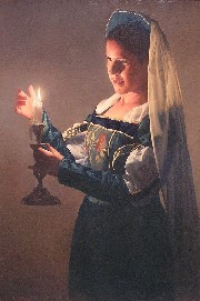 WITH CANDLE & VEIL