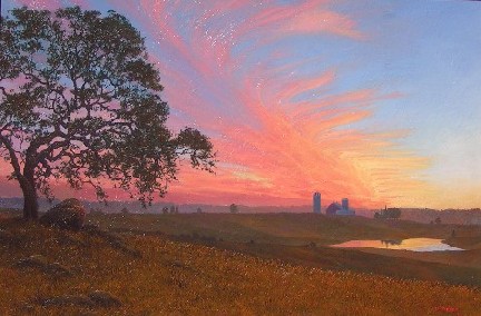 FARM POND SUNSET
