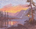LANTERN AT SUNSET STUDY