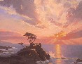 SUNSET LONE CYPRESS